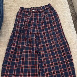 JODIFL Checkered Trousers in Red and Black